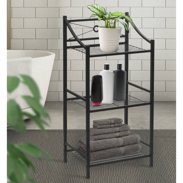 Orren Ellis Kaiven Metal Freestanding Bathroom Shelves Wayfair